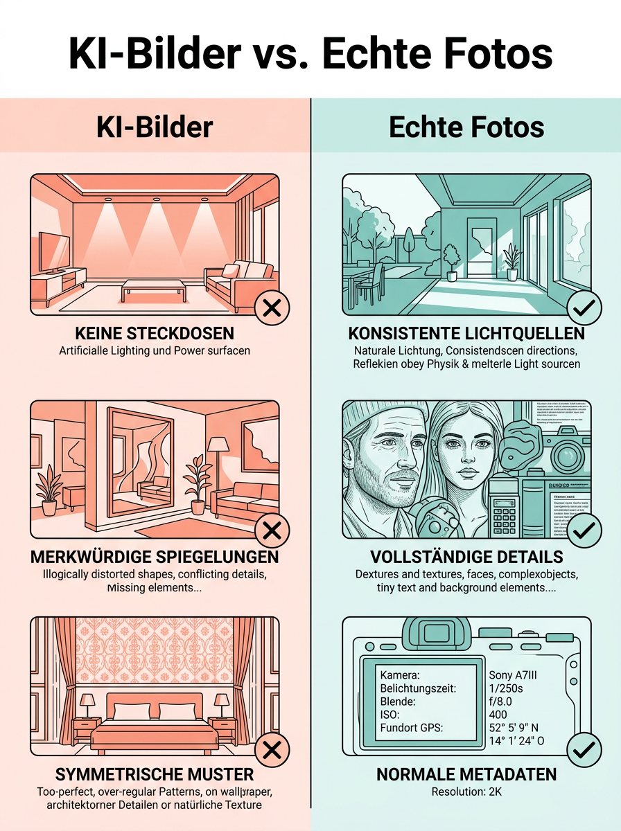 KI-Bilder vs. Echte Fotos