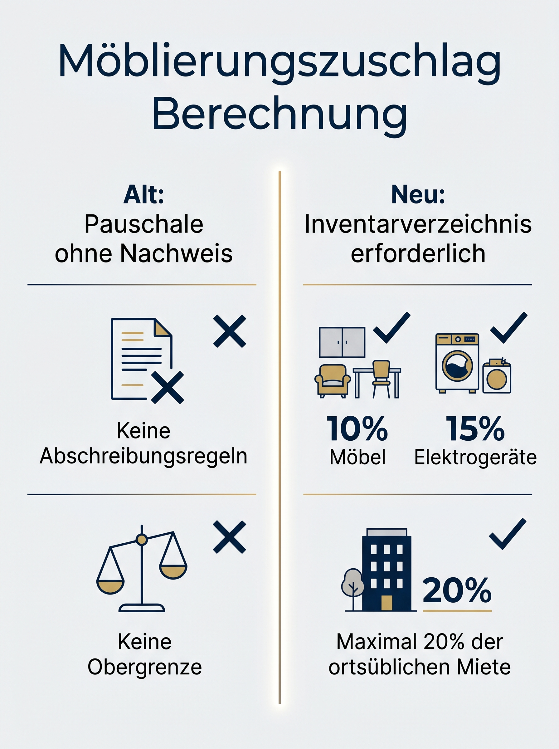 Möblierungszuschlag Berechnung